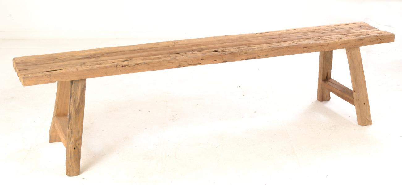 Large 1.8m Rustic Teak Bench