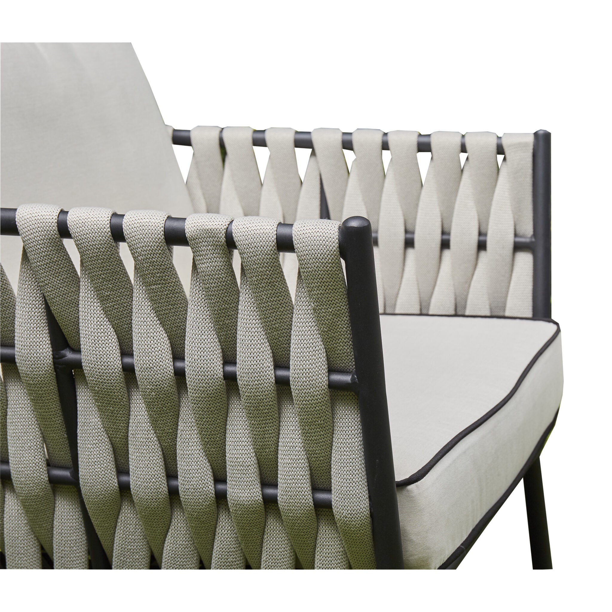 Aluminium & Rope Lounge Set