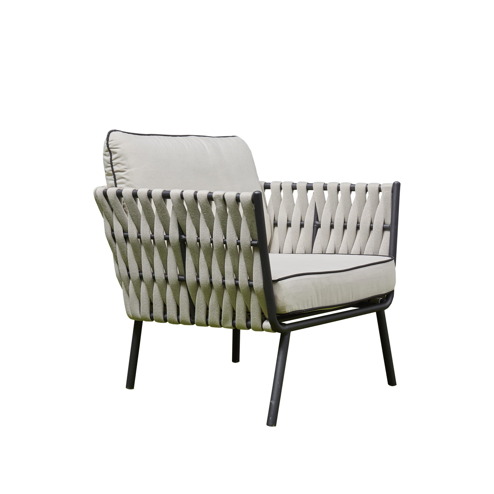 Aluminium & Rope Lounge Set