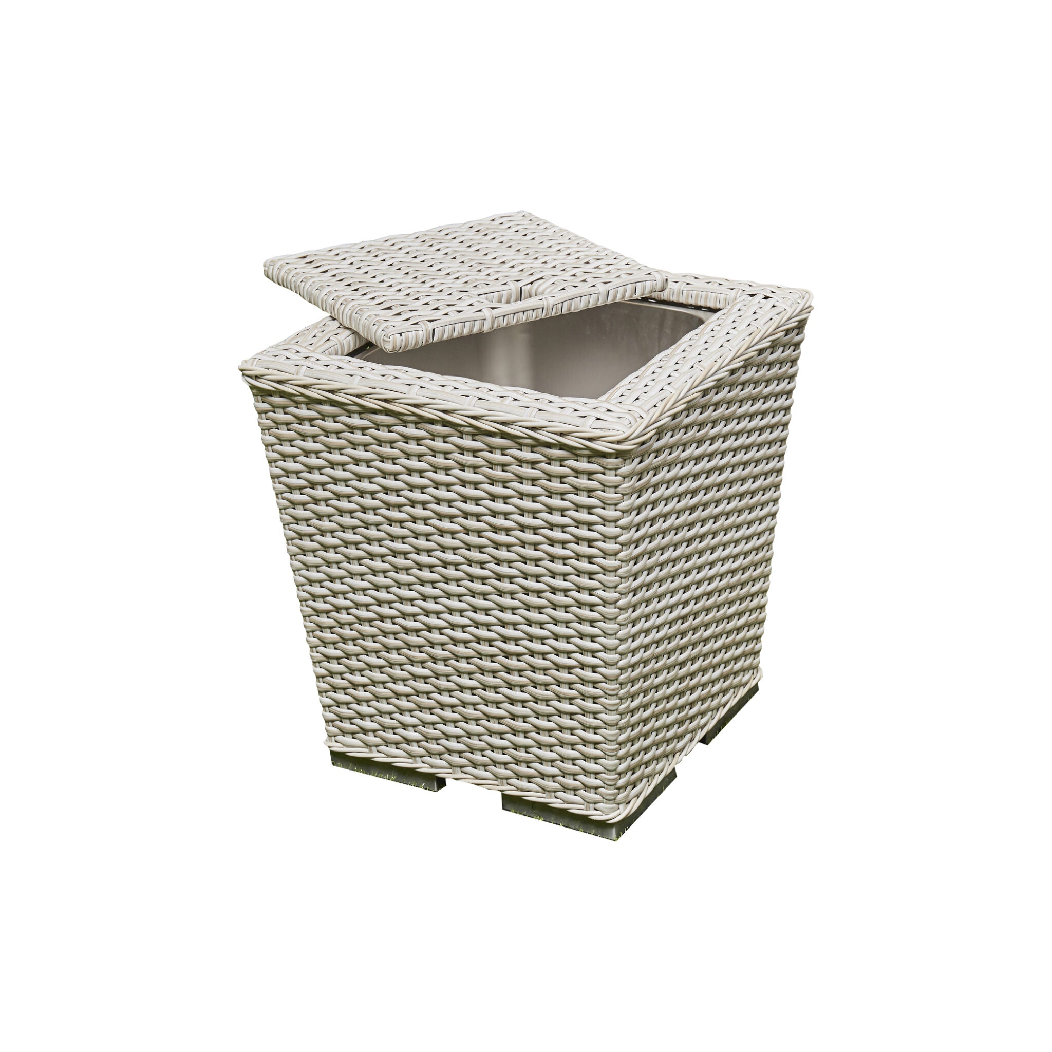Corner Rising Firepit Dining Set