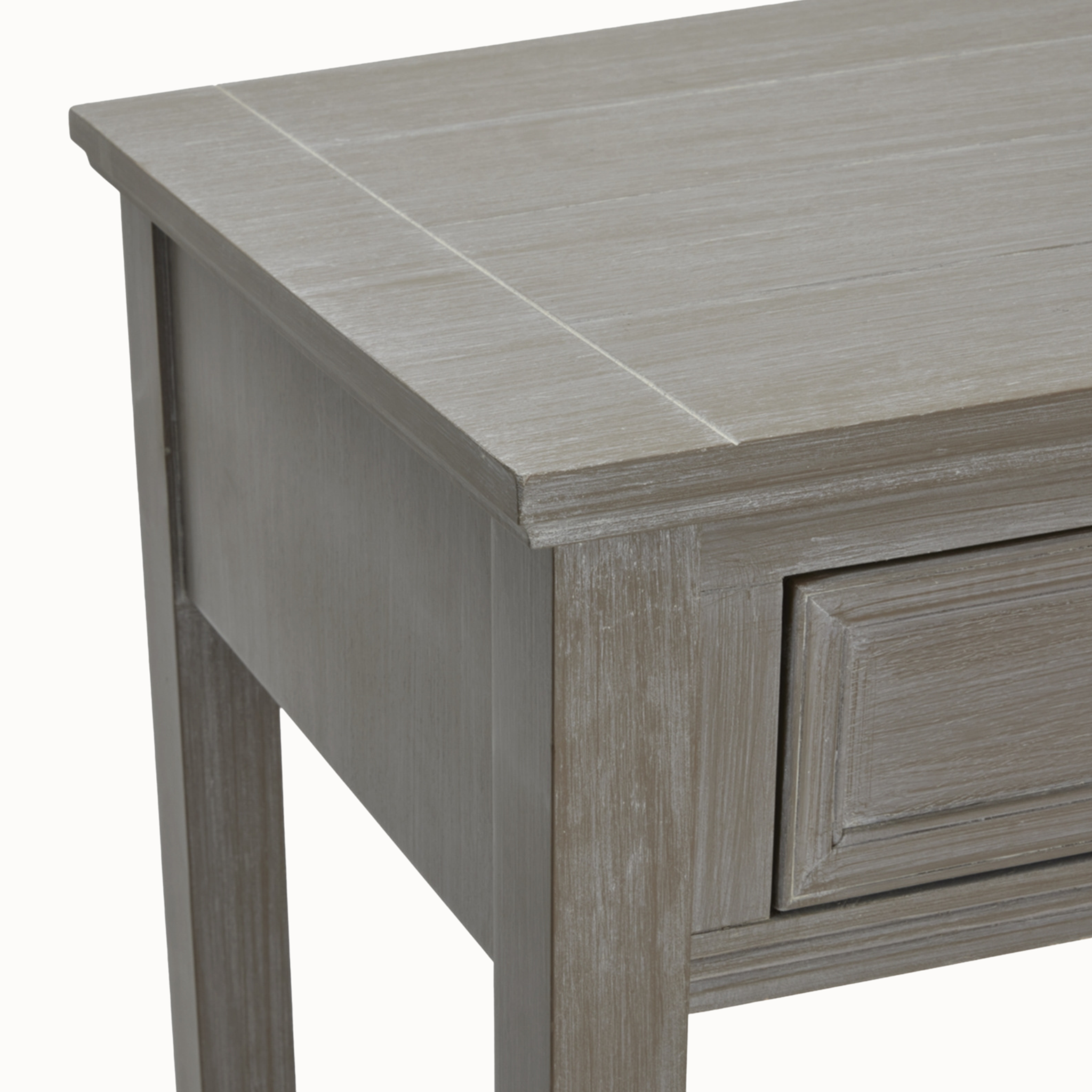 Camille Grey Wooden Console Table with Four Drawers