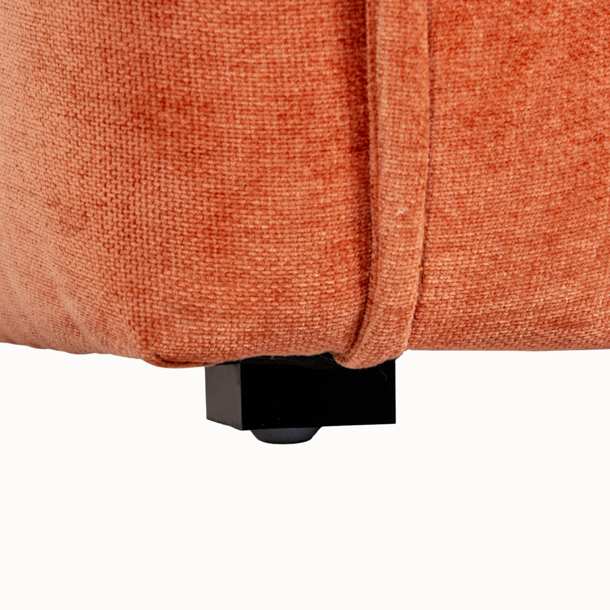 Thibault 92cm Rust Upholstered Armchair with Cushioned Seat and Back Cushion