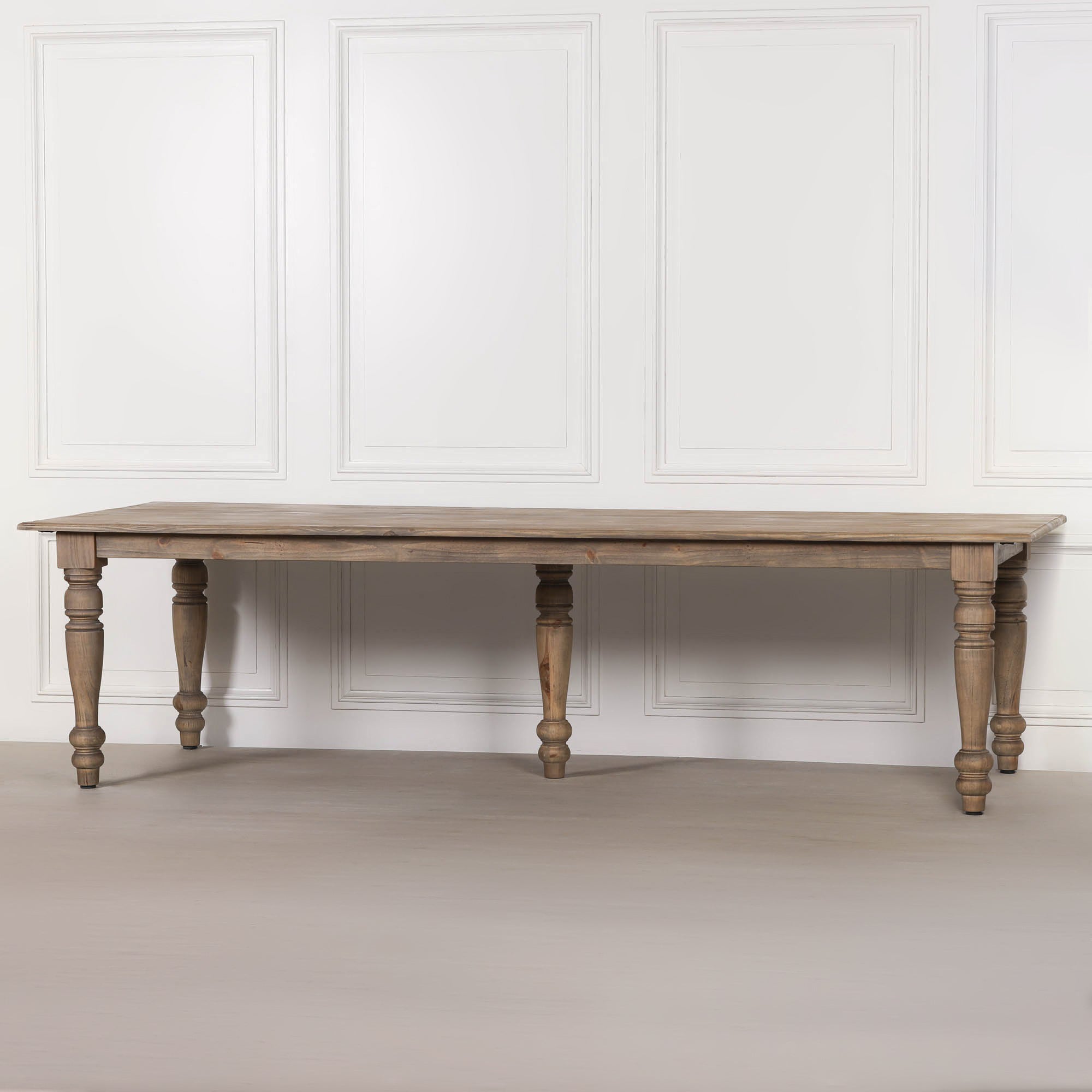 Aveline Extra Large 300cm Rustic Pine Wood Dining Table