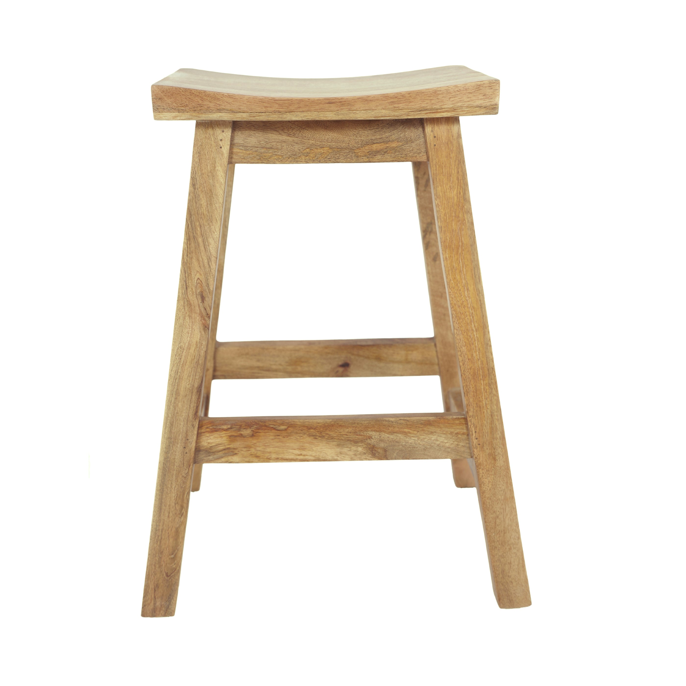 Rustic Small Stool - Natural Finish