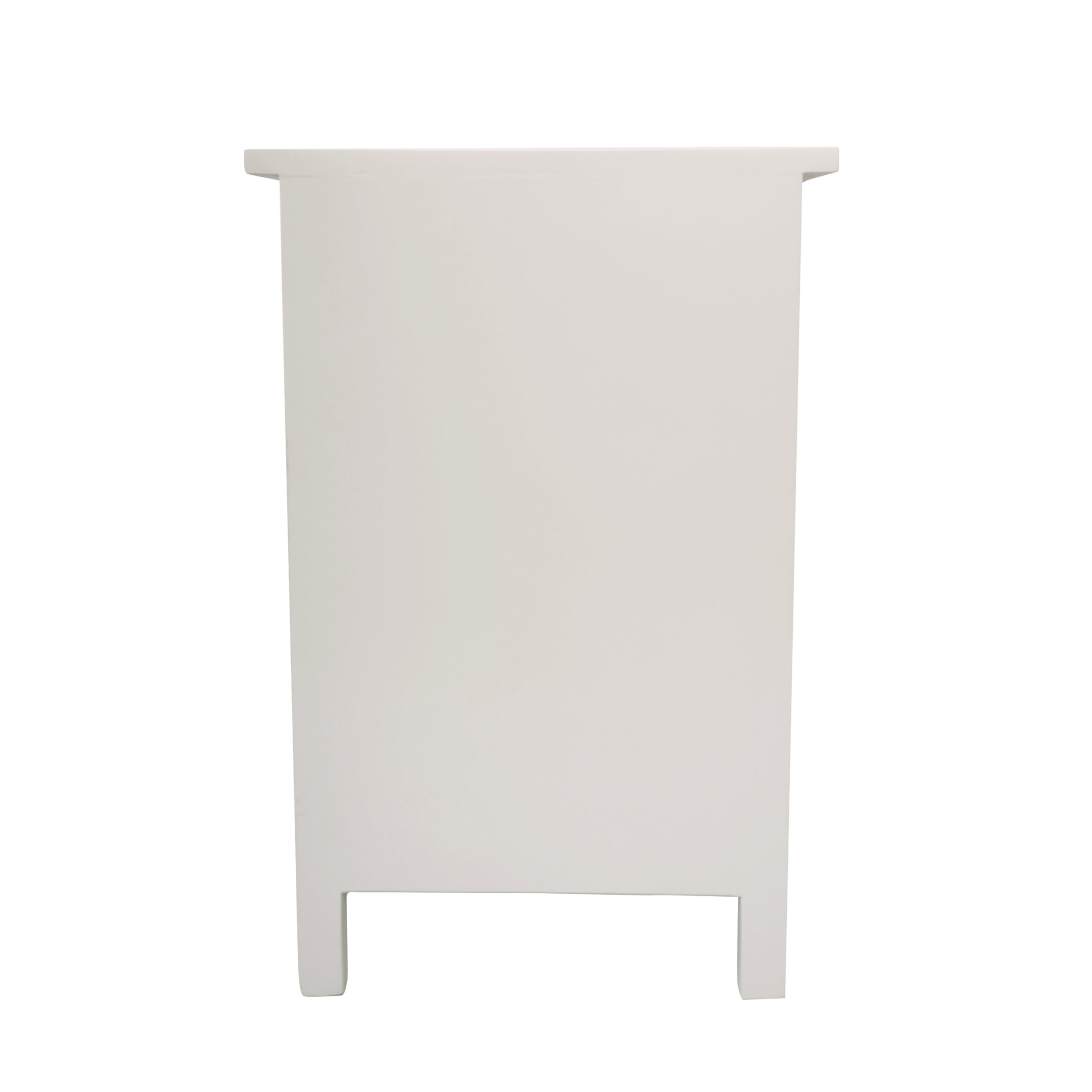 French Style Simple Bedside Table - French Grey Finish