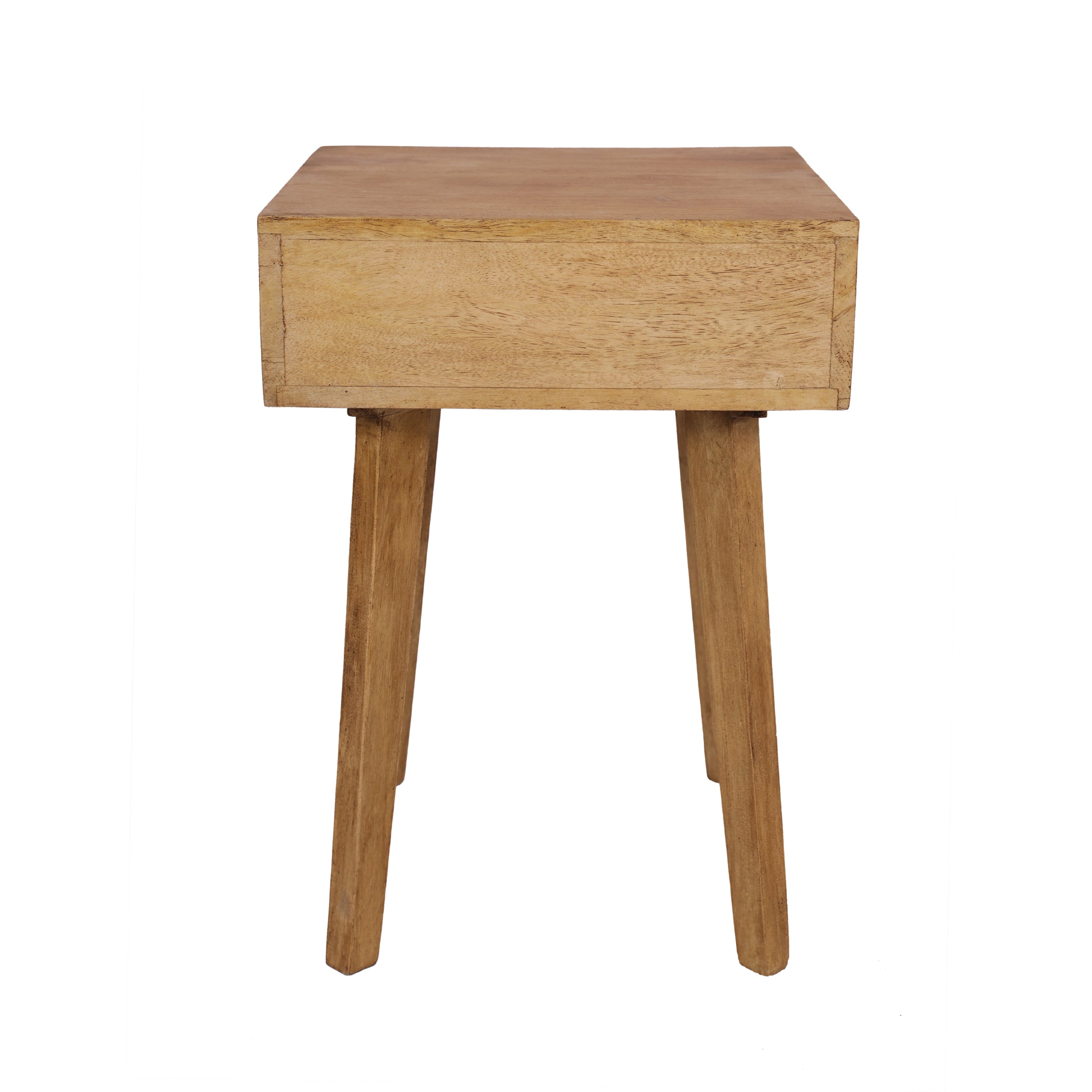 Scandi Style 1 Drawer Side Table - Grizzled Finish