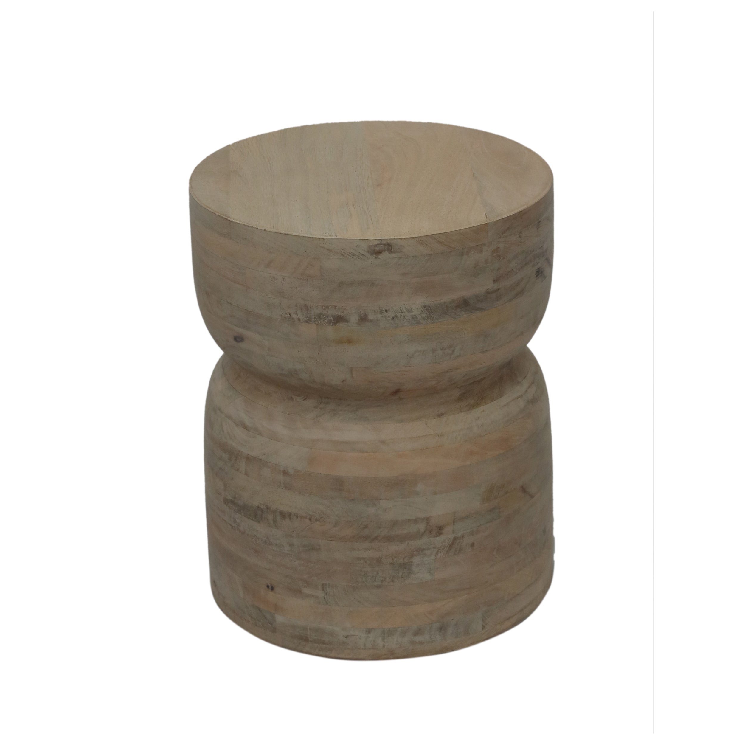 Wooden Drum Stool, Side Table