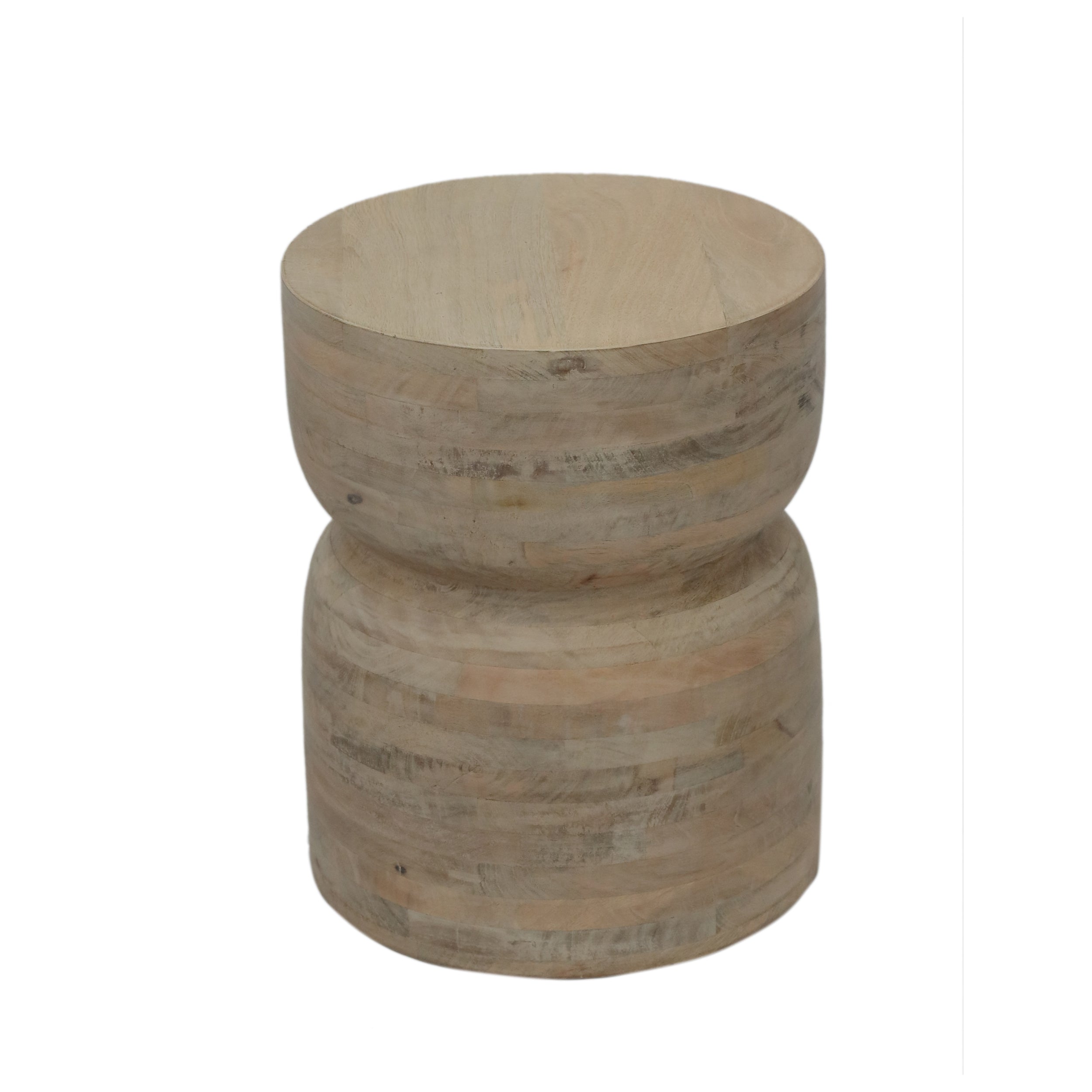 Wooden Drum Stool, Side Table