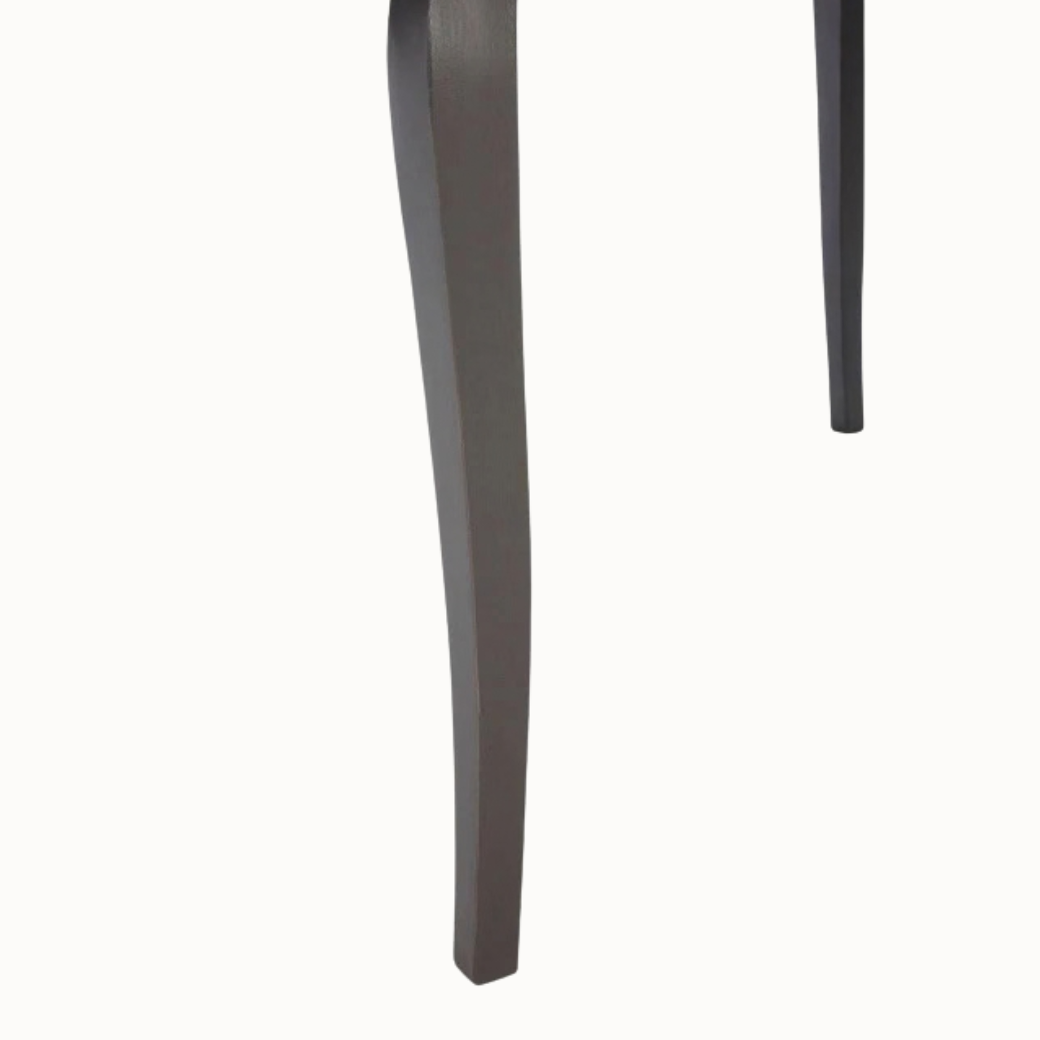 Camille grey wash extending dining table leg detail on a plain white background.