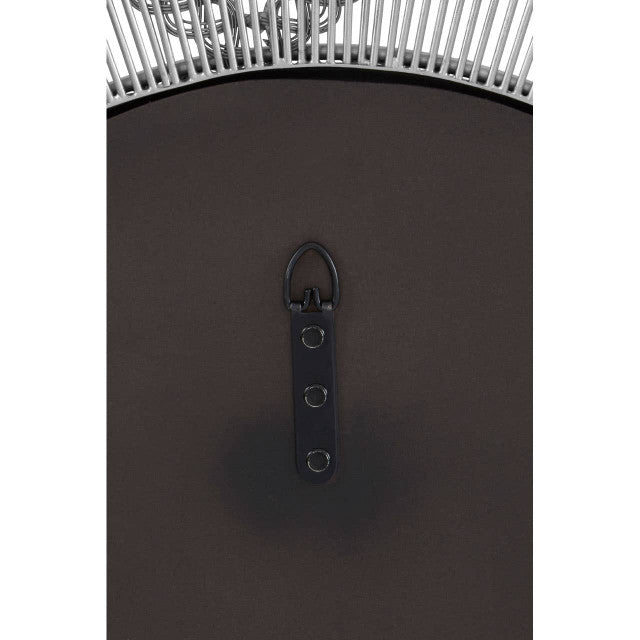 Rear view of the Odette 81cm Floral Wall Mirror showing the secure integrated wall hanging fixture, durable backing and quality construction designed for reliable installation in living rooms, bedrooms and hallways.