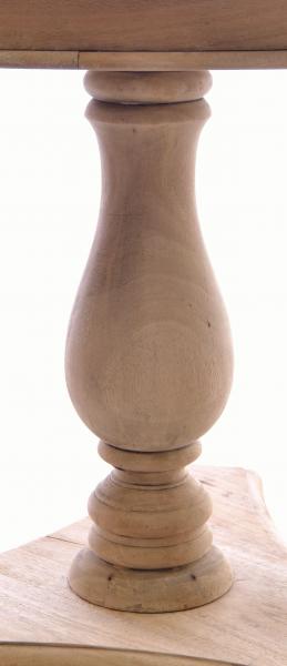 Low Round Side Table With Bun Feet