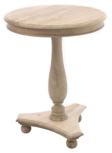 Tall Round Wine Table With Bun Feet