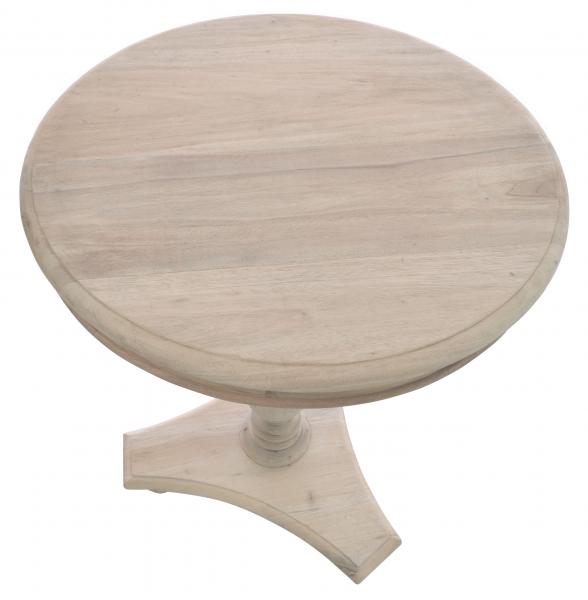 Tall Round Wine Table With Bun Feet