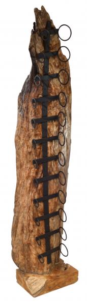 Large Teak Wine Rack