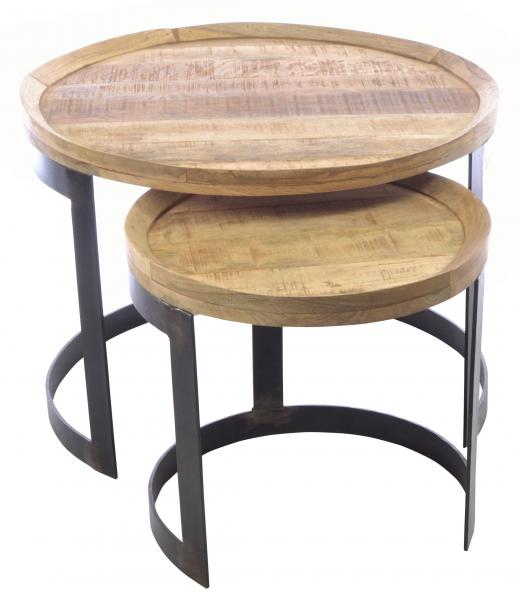 Old Empire Round Nest Of 2 Tables