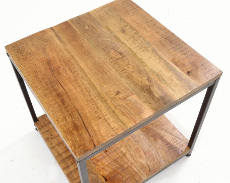 Old Empire Square Mango Lamp Table