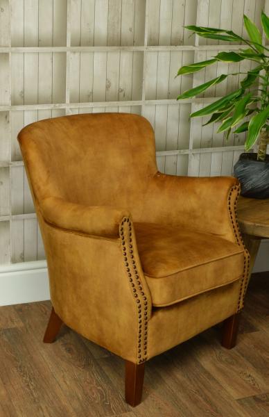 Cromarty Armchair In Vintage Gold