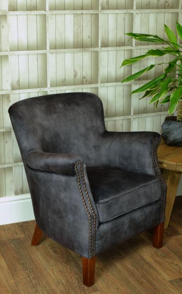 Cromarty Armchair In Vintage Charcoal