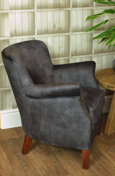 Cromarty Armchair In Vintage Charcoal