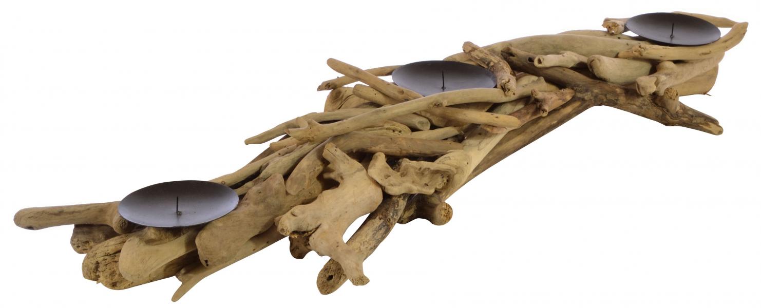 Driftwood Three Candle Table Runner