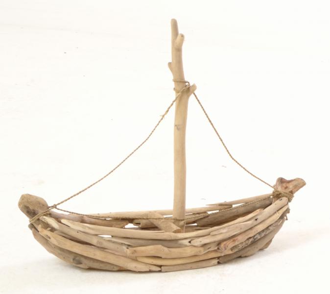 Large Driftwood Sailing Boat