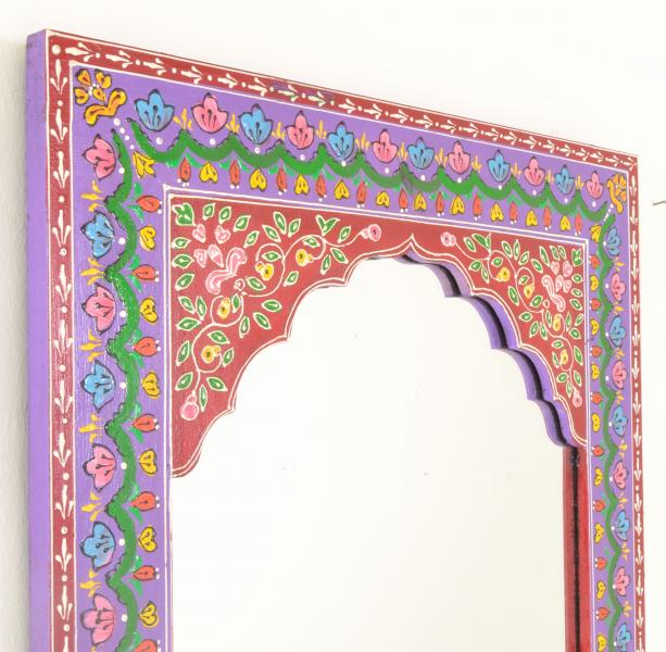 Tall Hand Painted Indian Mirror