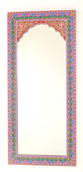 Tall Hand Painted Indian Mirror