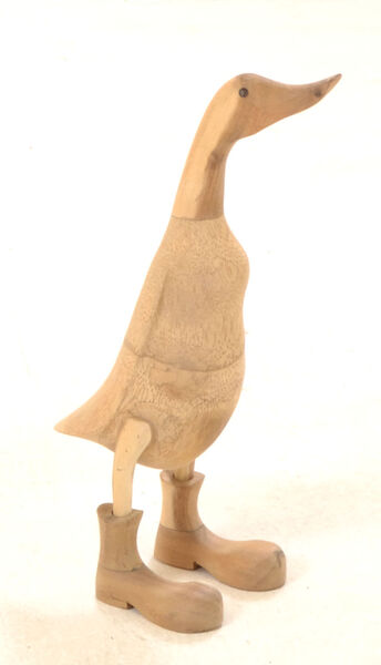 Large 45cm Natural Duck With Boots