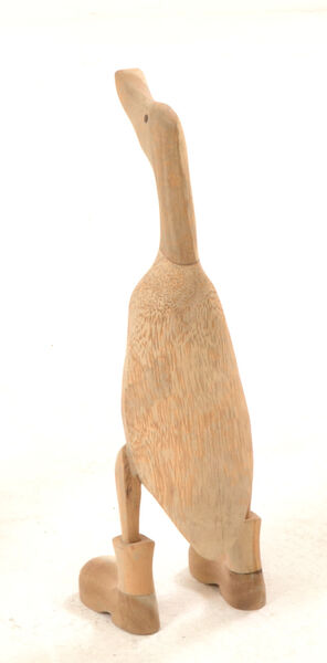 Large 45cm Natural Duck With Boots