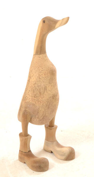 Large 45cm Natural Duck With Boots