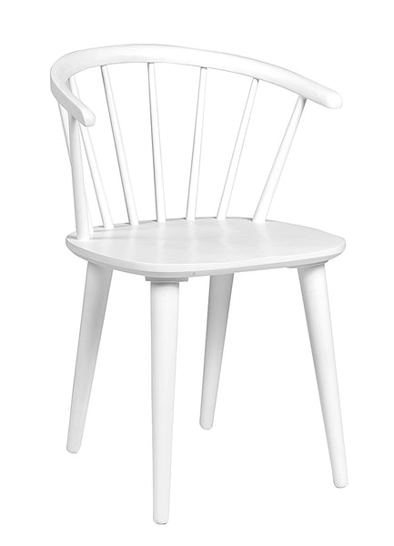 White Stick Back Wooden Scandi Carmen Chair