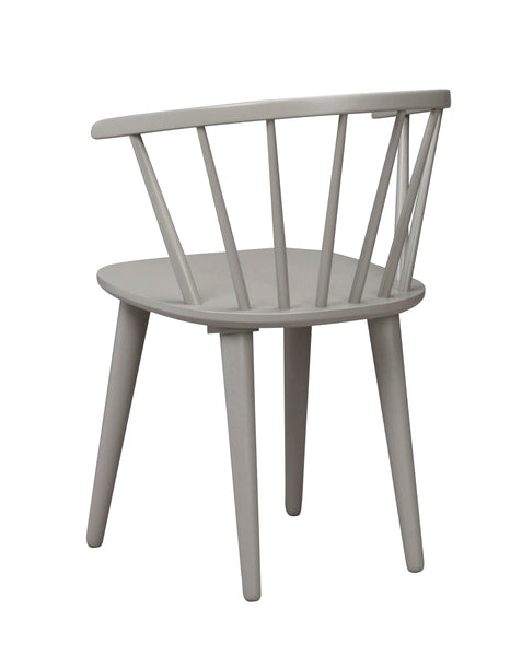 Grey Stick Back Wooden Scandi Carmen Chair