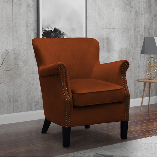 Cromarty Armchair In Vintage Rust