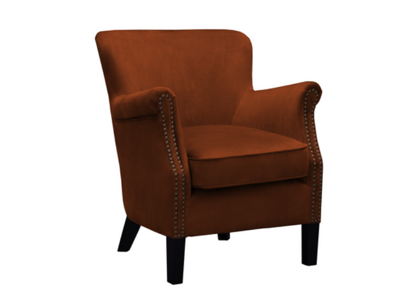 Cromarty Armchair In Vintage Rust