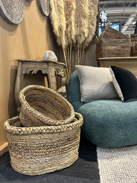 Set Of 3 Oval Banana Baskets