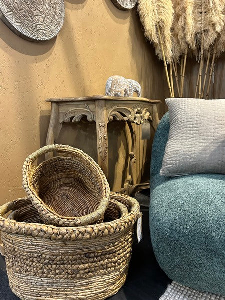 Set Of 3 Oval Banana Baskets