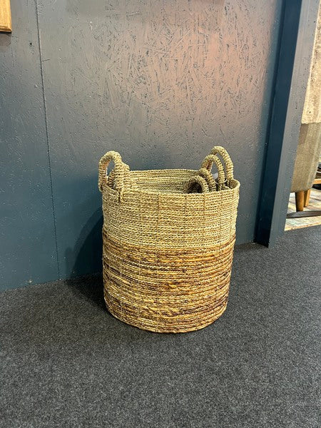 Set Of 4 Seagrass Banana Baskets