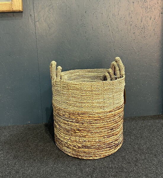 Set Of 4 Seagrass Banana Baskets