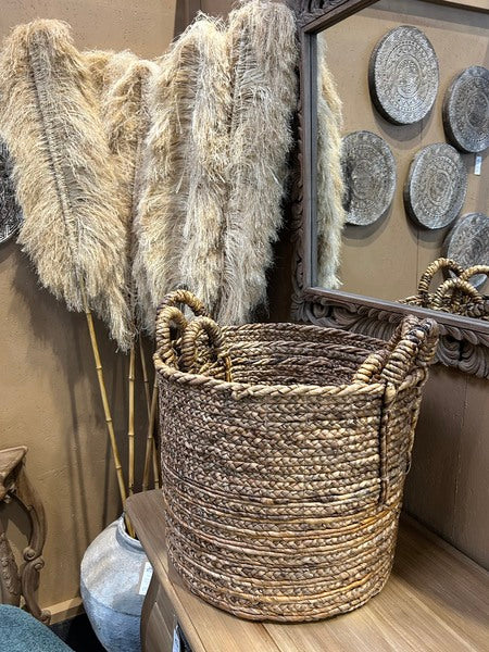 Set Of 3 Full Natural Baskets