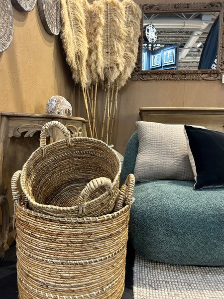 Set Of 3 Banana Twist Baskets