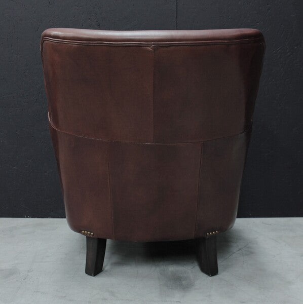 Vintage Brown Leather Club Chair