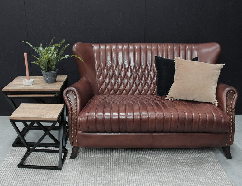 Vintage Leather 2 Seater Aston Sofa