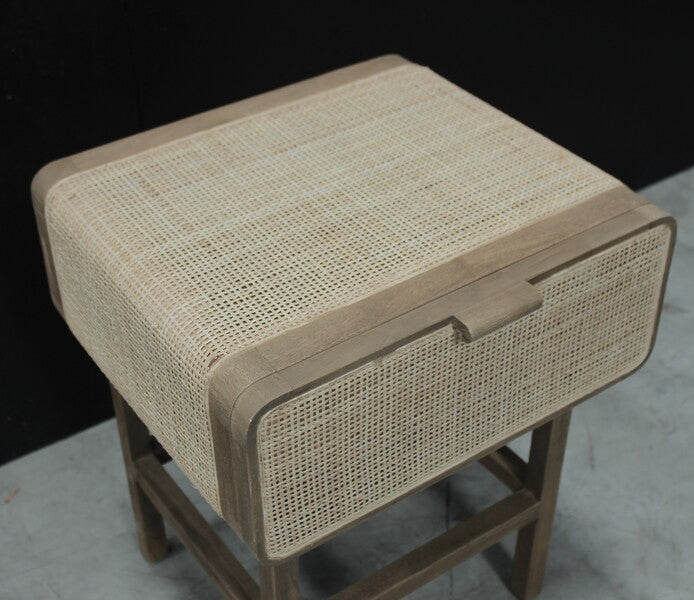 Rattan Bedside