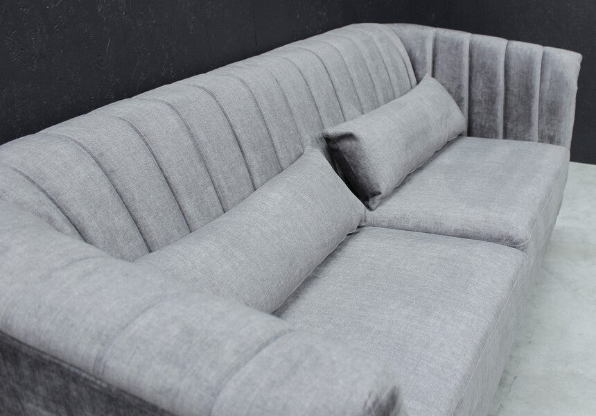 Melbah 3 Seater Sofa In Graphite and Winter Moss