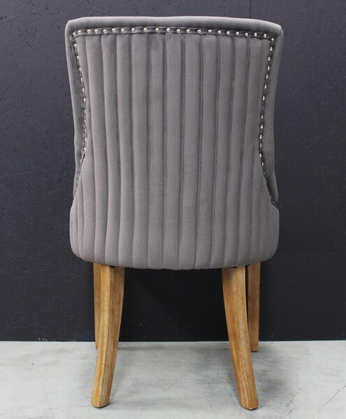 Scott Dining Chair In Velvet Dark Grey, Velvet Midnight, & Velvet Hazelnut