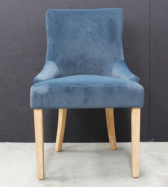 Scott Dining Chair In Velvet Dark Grey, Velvet Midnight, & Velvet Hazelnut