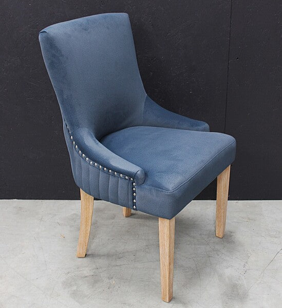 Scott Dining Chair In Velvet Dark Grey, Velvet Midnight, & Velvet Hazelnut