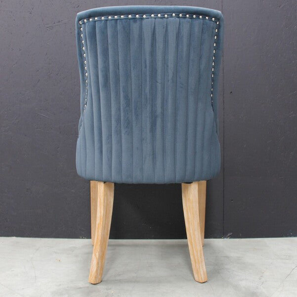 Scott Dining Chair In Velvet Dark Grey, Velvet Midnight, & Velvet Hazelnut