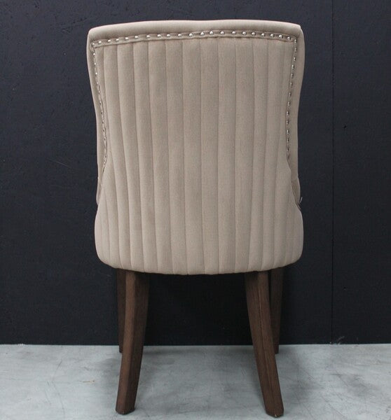 Scott Dining Chair In Velvet Dark Grey, Velvet Midnight, & Velvet Hazelnut