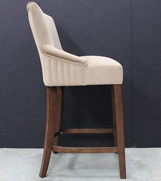 Scott Bar Stool In Velvet Hazelnut